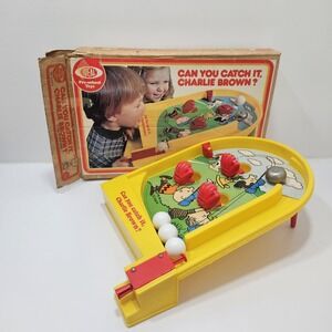 Vintage Ideal Can You Catch It Charlie Brown Game With Box 1976